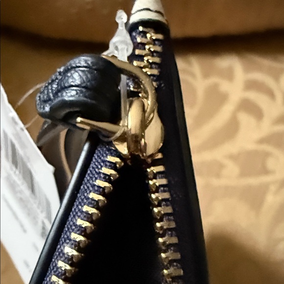 Kate Spade Lucy Vase Floral Medium L Zip Wristlet in blue multi saffiano PVC NWT - Picture 14 of 16